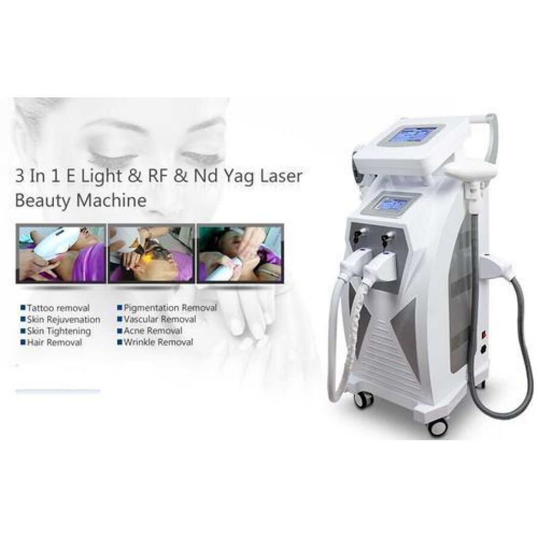 3 IN 1 OPT ND YAG LASER RF laser Multifunction Hair Removal MACHINE